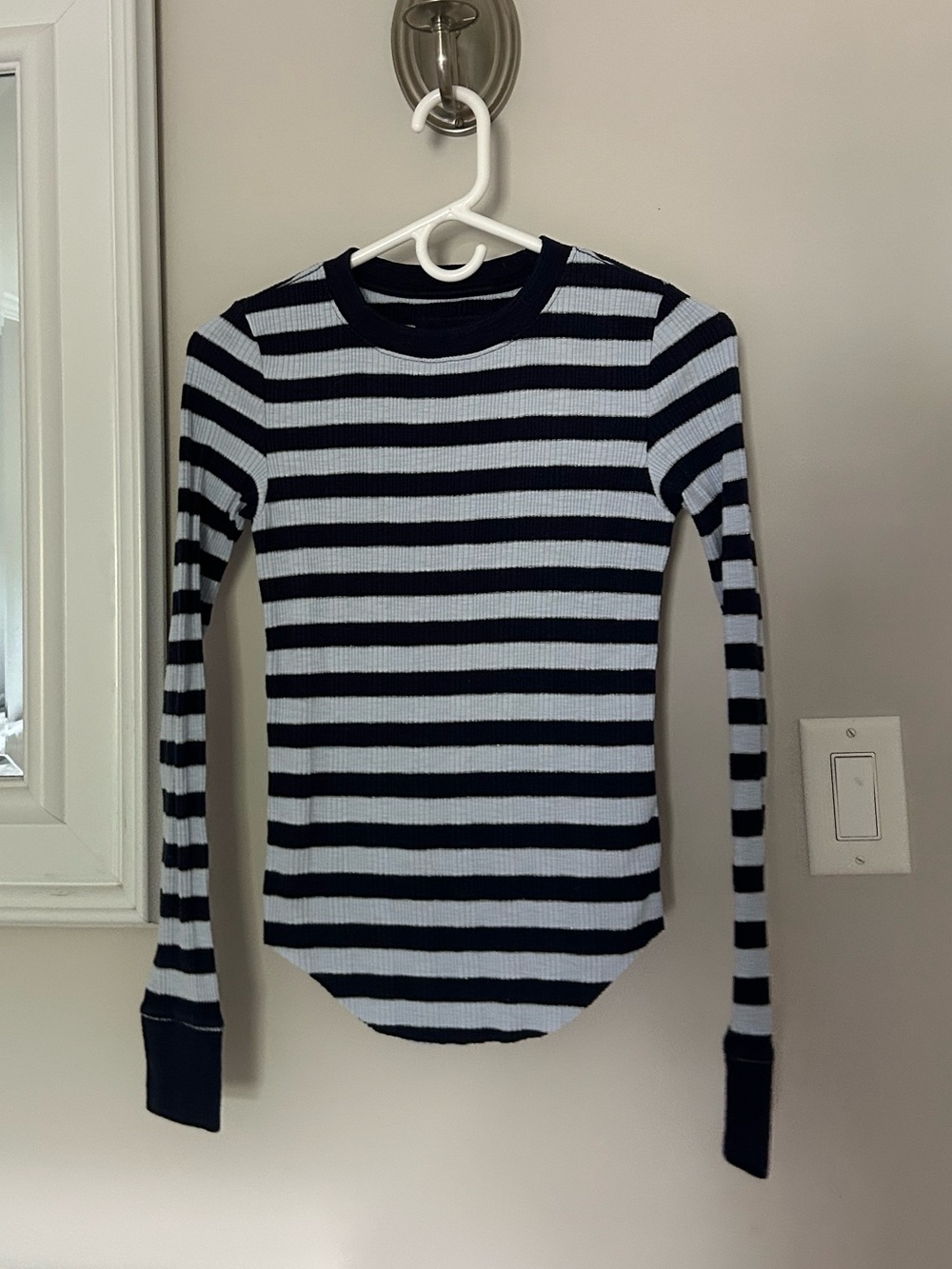 Essential Layering Striped Crewneck Long Sleeve Aerie
